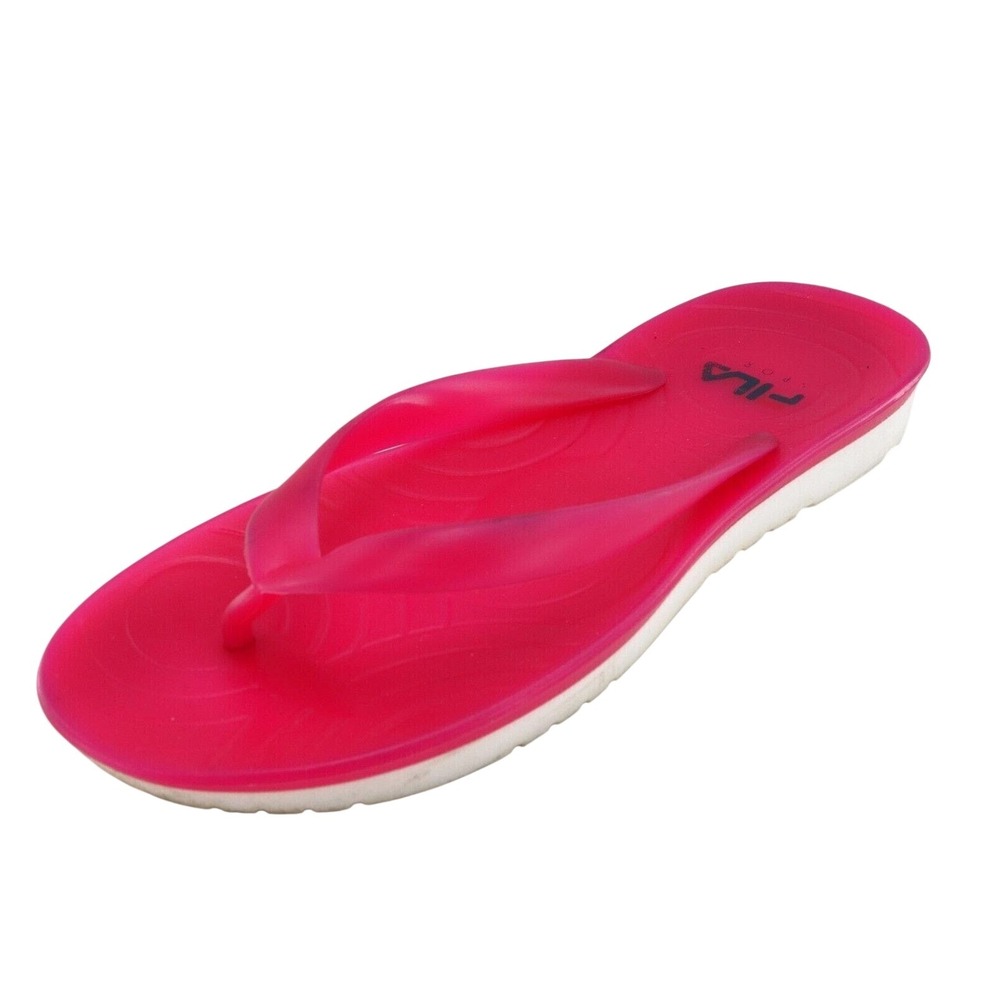 FILA Sport Sz 7-8 M Pink Flip Flop Synthetic Women‎ Sandals